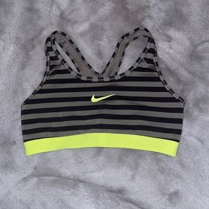 Nike Sports Bra - Adult Medium (Grey and Black)